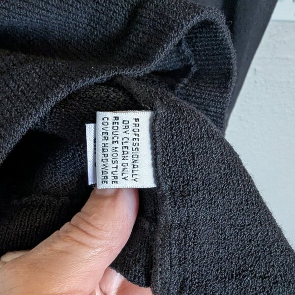 Vintage St. John Collection Santana Knit Blazer | 16 | Black | EVC | USA Made - Picture 9 of 10
